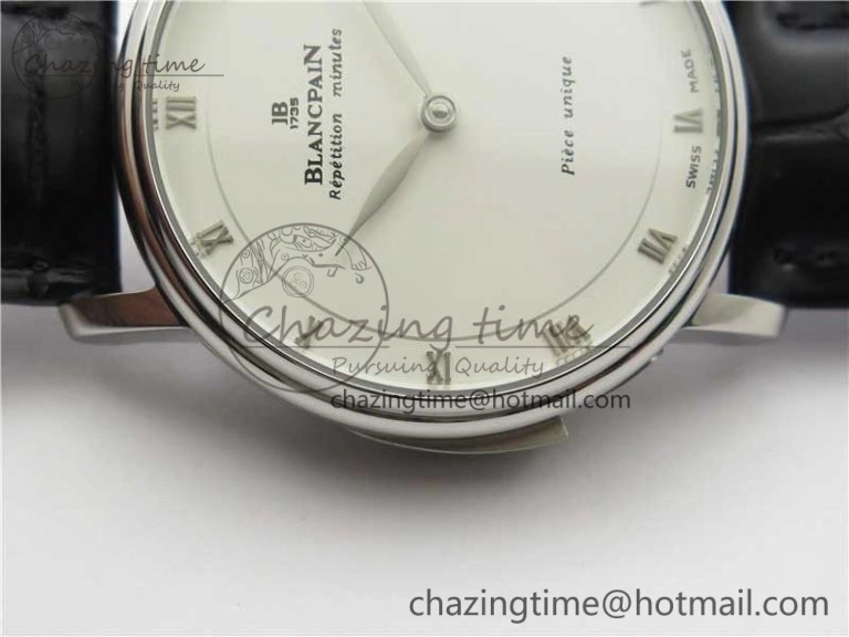 ComfortFit Sexual Revolution Erotic Watch SS ZSF White Dial SS Markers on Black Leather Strap A23J 4846