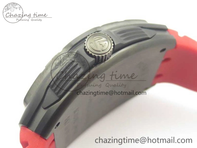 EyeCatching Skafander DLC  Red On Red Rubber Strap MIYOTA 6586