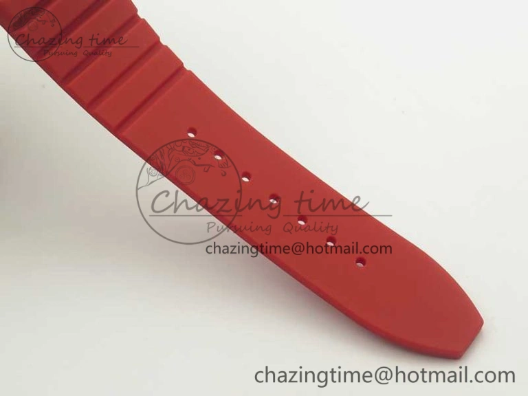EyeCatching Skafander DLC  Red On Red Rubber Strap MIYOTA 6586