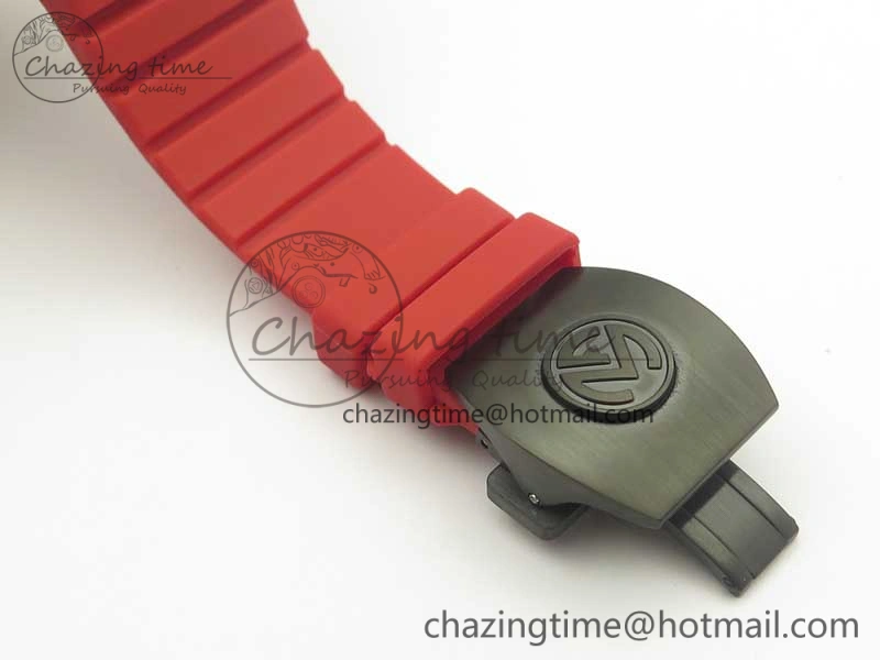 EyeCatching Skafander DLC  Red On Red Rubber Strap MIYOTA 6586