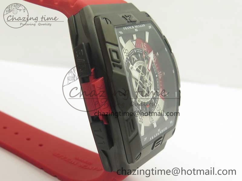 EyeCatching Skafander DLC  Red On Red Rubber Strap MIYOTA 6586