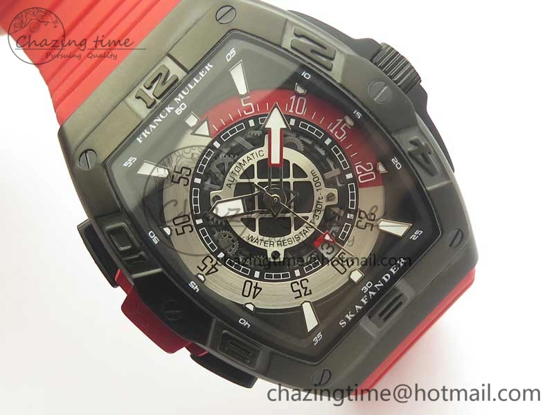 EyeCatching Skafander DLC  Red On Red Rubber Strap MIYOTA 6586