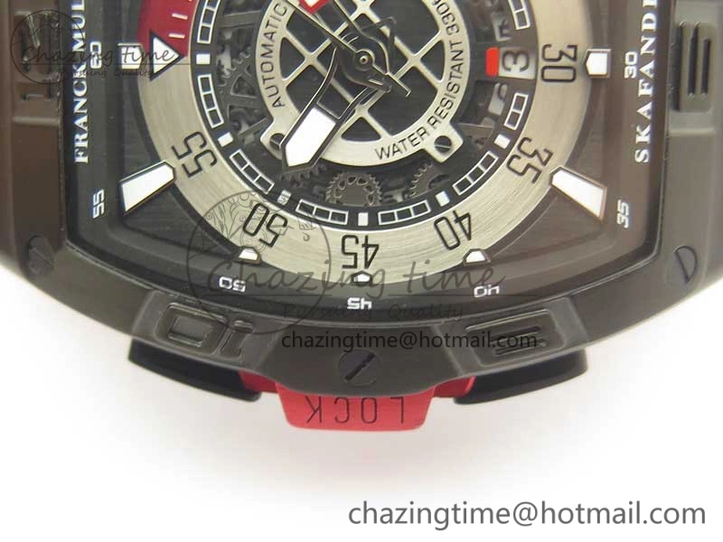 EyeCatching Skafander DLC  Red On Red Rubber Strap MIYOTA 6586
