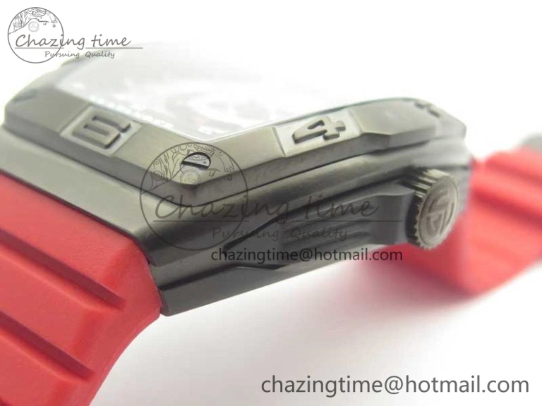 EyeCatching Skafander DLC  Red On Red Rubber Strap MIYOTA 6586