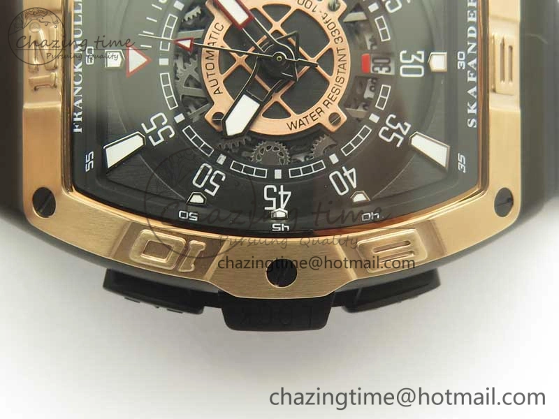 Skafander RG Black On Black Rubber Strap MIYOTA TopPick 6589