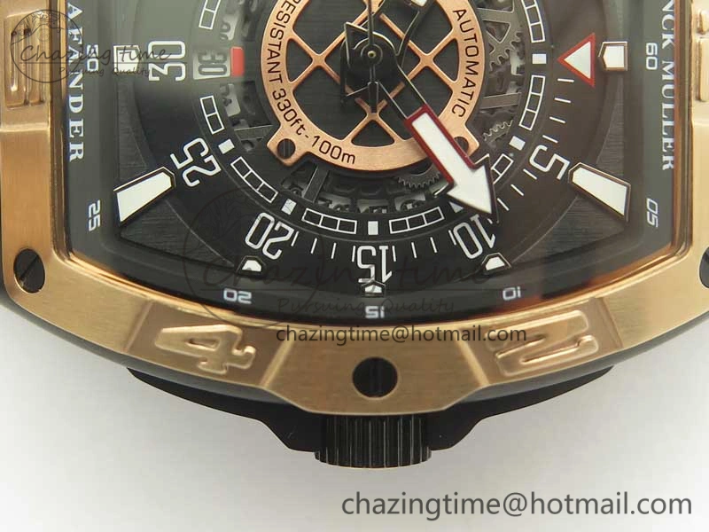 Skafander RG Black On Black Rubber Strap MIYOTA TopPick 6589