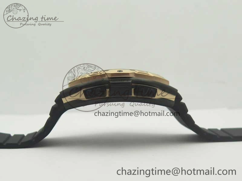 Skafander RG Black On Black Rubber Strap MIYOTA TopPick 6589