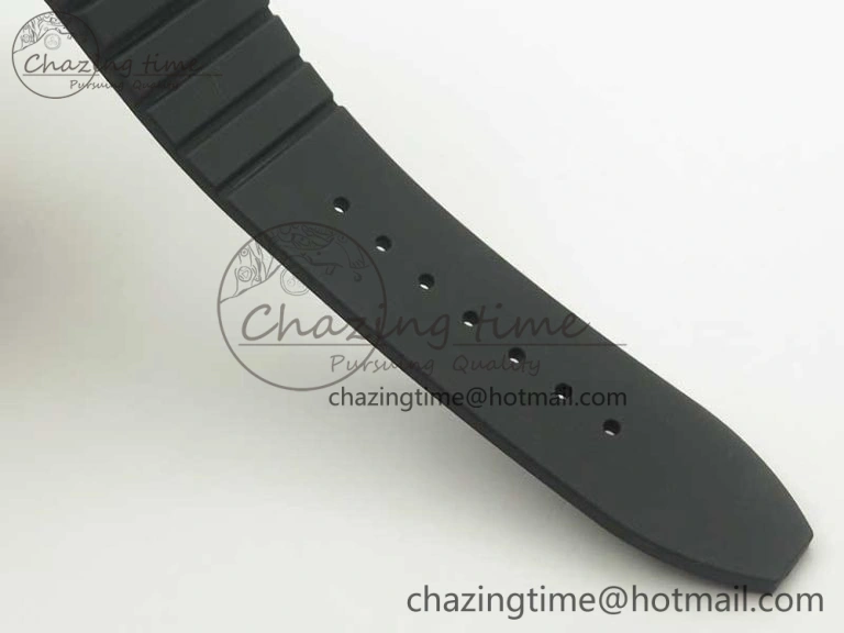 Elegant Skafander SS Black On Black Rubber Strap MIYOTA 6587
