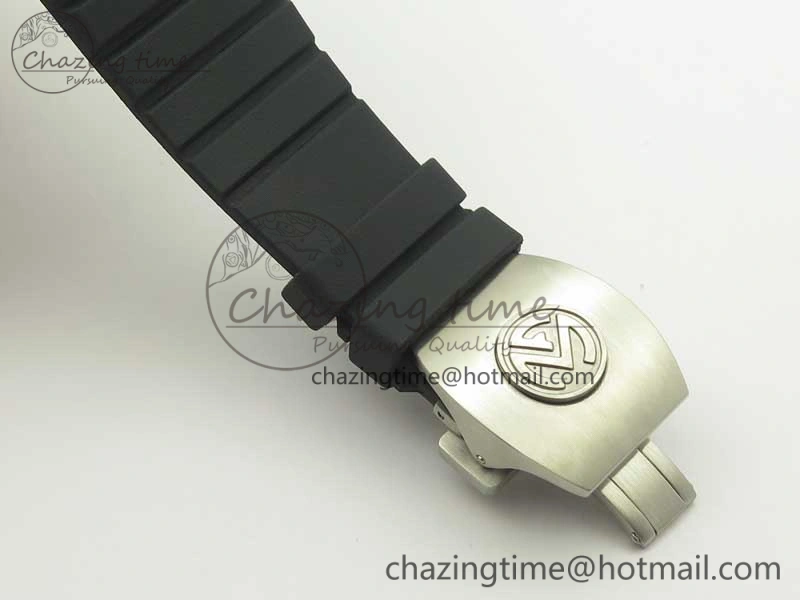 Elegant Skafander SS Black On Black Rubber Strap MIYOTA 6587