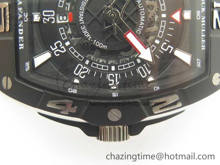 Elegant Skafander SS Black On Black Rubber Strap MIYOTA 6587