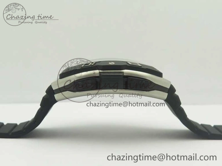Elegant Skafander SS Black On Black Rubber Strap MIYOTA 6587