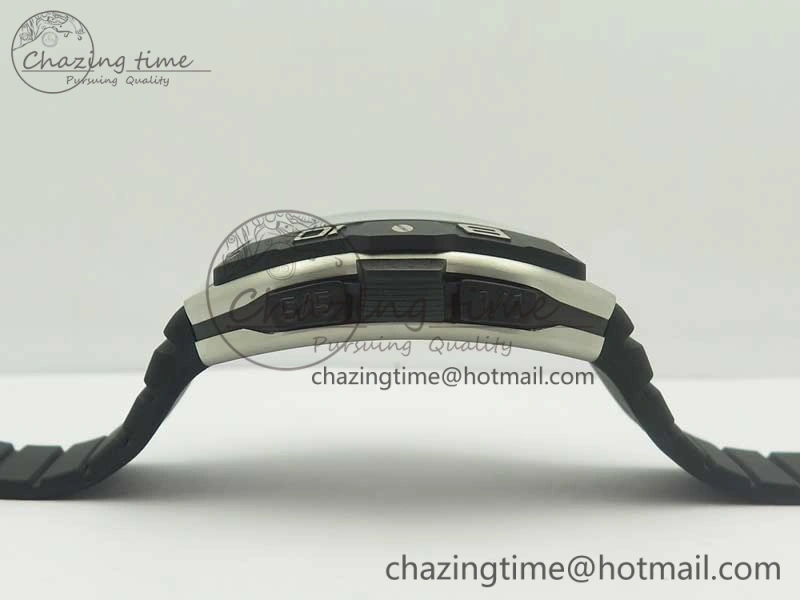 Elegant Skafander SS Black On Black Rubber Strap MIYOTA 6587