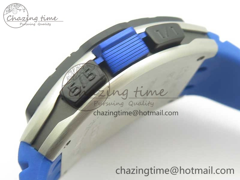 Skafander SS Blue On Blue Rubber Strap MIYOTA Modern 6585