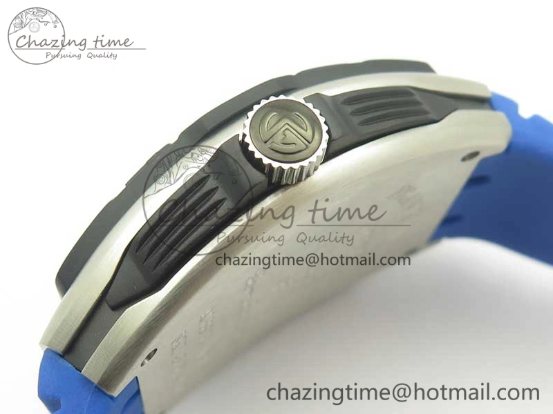 Skafander SS Blue On Blue Rubber Strap MIYOTA Modern 6585