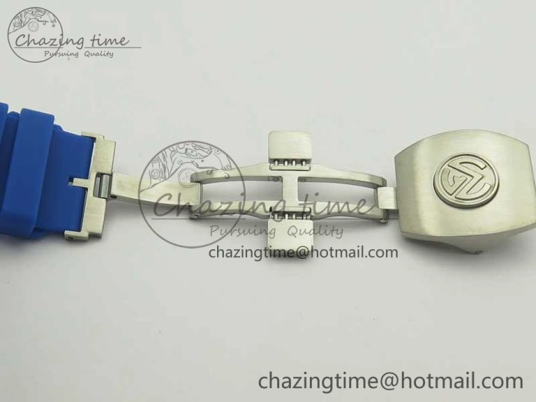 Skafander SS Blue On Blue Rubber Strap MIYOTA Modern 6585