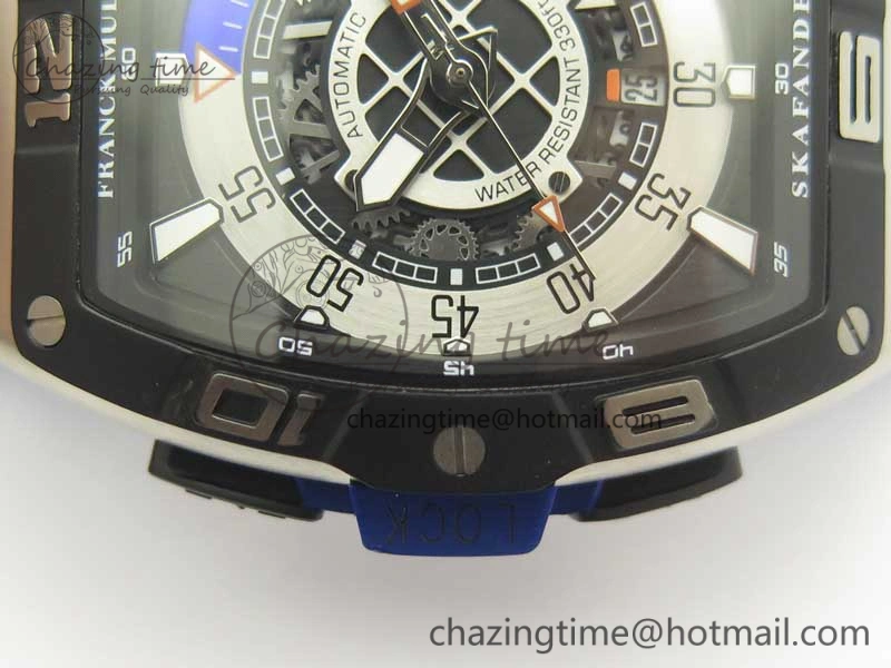 Skafander SS Blue On Blue Rubber Strap MIYOTA Modern 6585