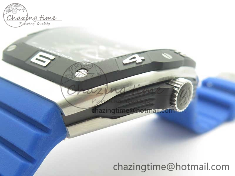 Skafander SS Blue On Blue Rubber Strap MIYOTA Modern 6585
