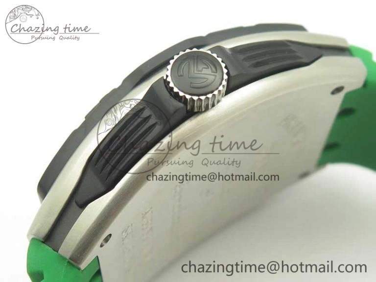 Skafander SS Green On Green Rubber Strap MIYOTA TopPick 6582