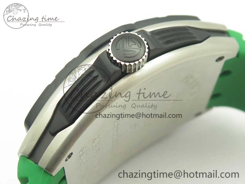 Skafander SS Green On Green Rubber Strap MIYOTA TopPick 6582