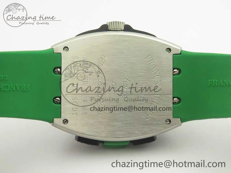 Skafander SS Green On Green Rubber Strap MIYOTA TopPick 6582