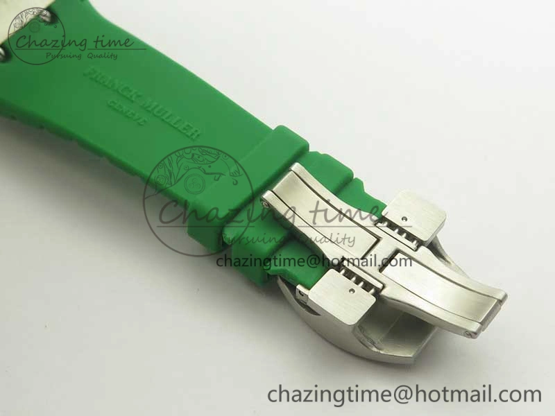Skafander SS Green On Green Rubber Strap MIYOTA TopPick 6582