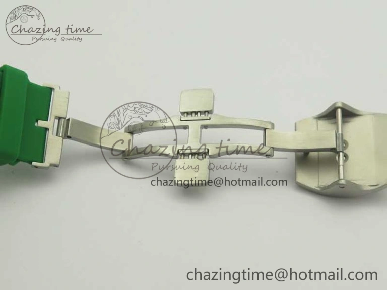 Skafander SS Green On Green Rubber Strap MIYOTA TopPick 6582