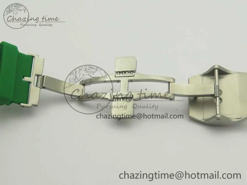 Skafander SS Green On Green Rubber Strap MIYOTA TopPick 6582