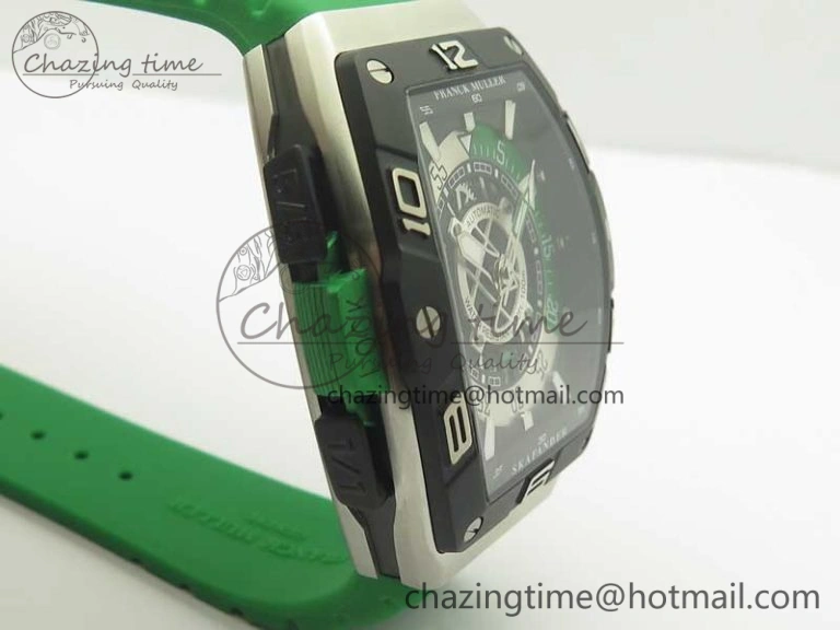 Skafander SS Green On Green Rubber Strap MIYOTA TopPick 6582