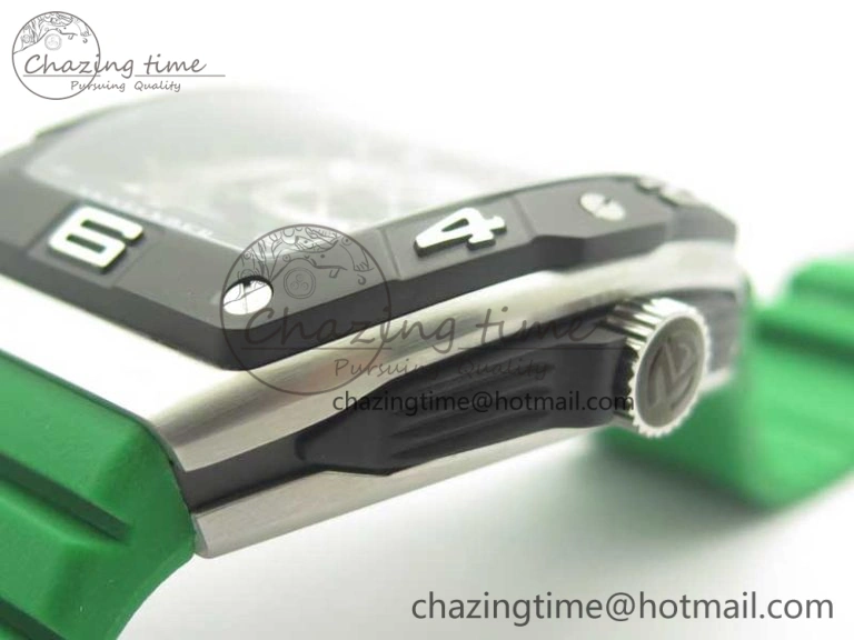 Skafander SS Green On Green Rubber Strap MIYOTA TopPick 6582