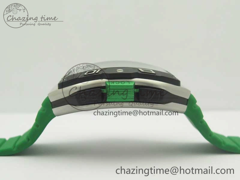 Skafander SS Green On Green Rubber Strap MIYOTA TopPick 6582