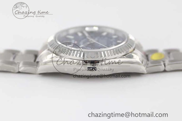 EasyCare Sky-Dweller 326934 904L SS Noob 1:1 Best Edition Blue Dial on SS Bracelet Asian 23J to 2402