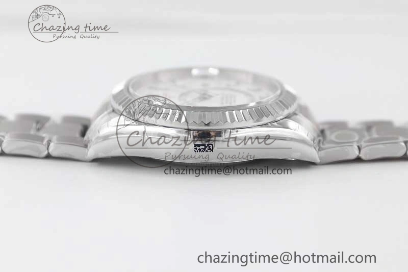 Sky-Dweller 326934 904L SS Noob 1:1 Best Edition White Dial on SS Bracelet Asian 23J to Minimalist 2404