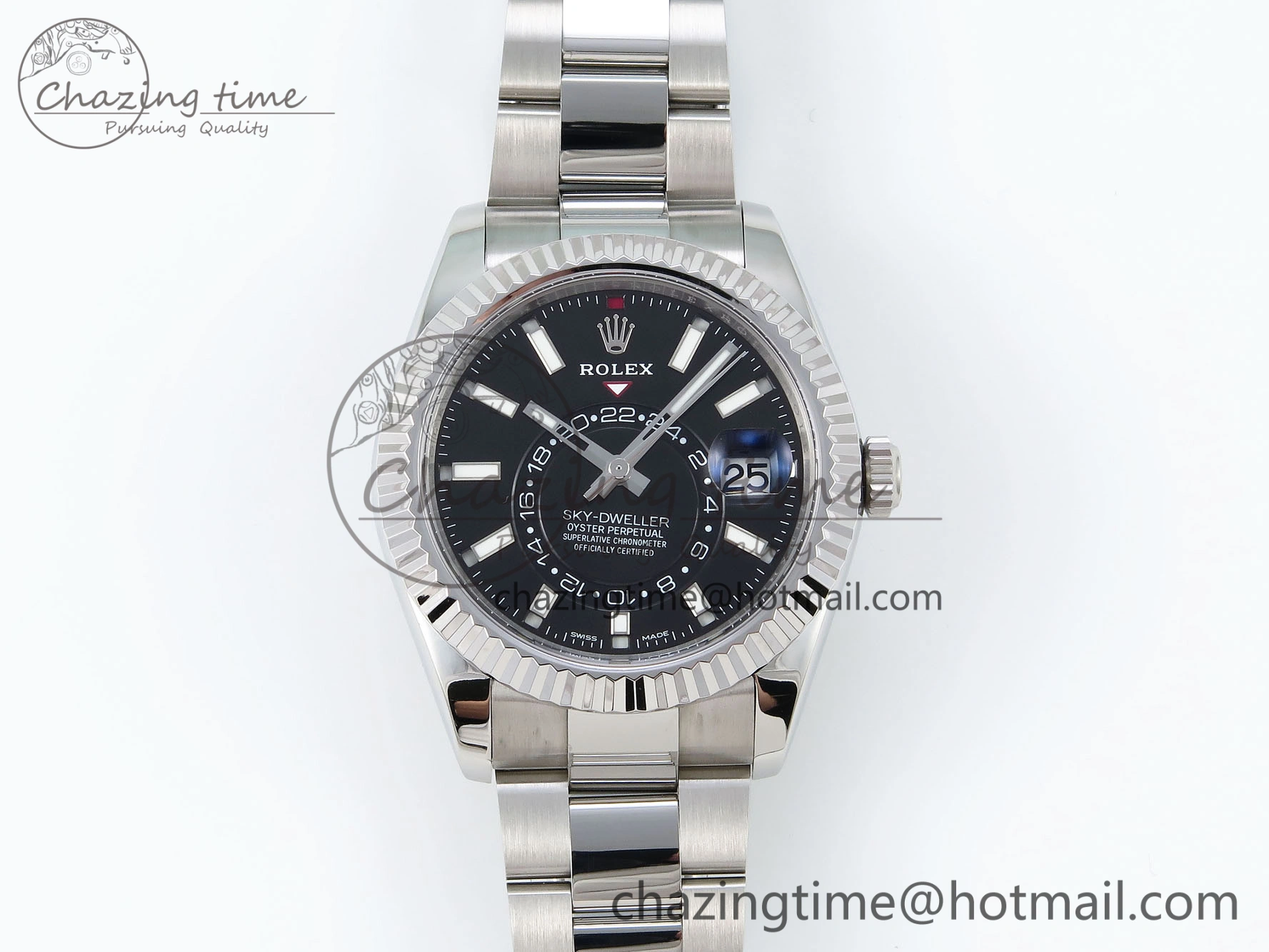 SportInspired Sky-Dweller 326934 904L SS ZF 1:1 Best Edition Black Dial on SS Bracelet A 1705