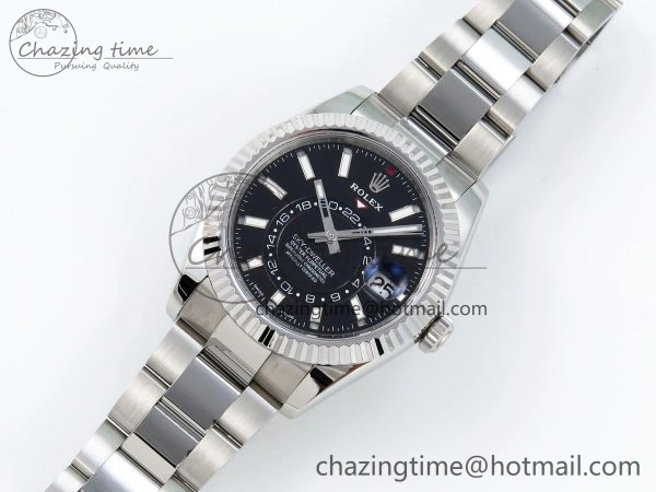 SportInspired Sky-Dweller 326934 904L SS ZF 1:1 Best Edition Black Dial on SS Bracelet A 1705