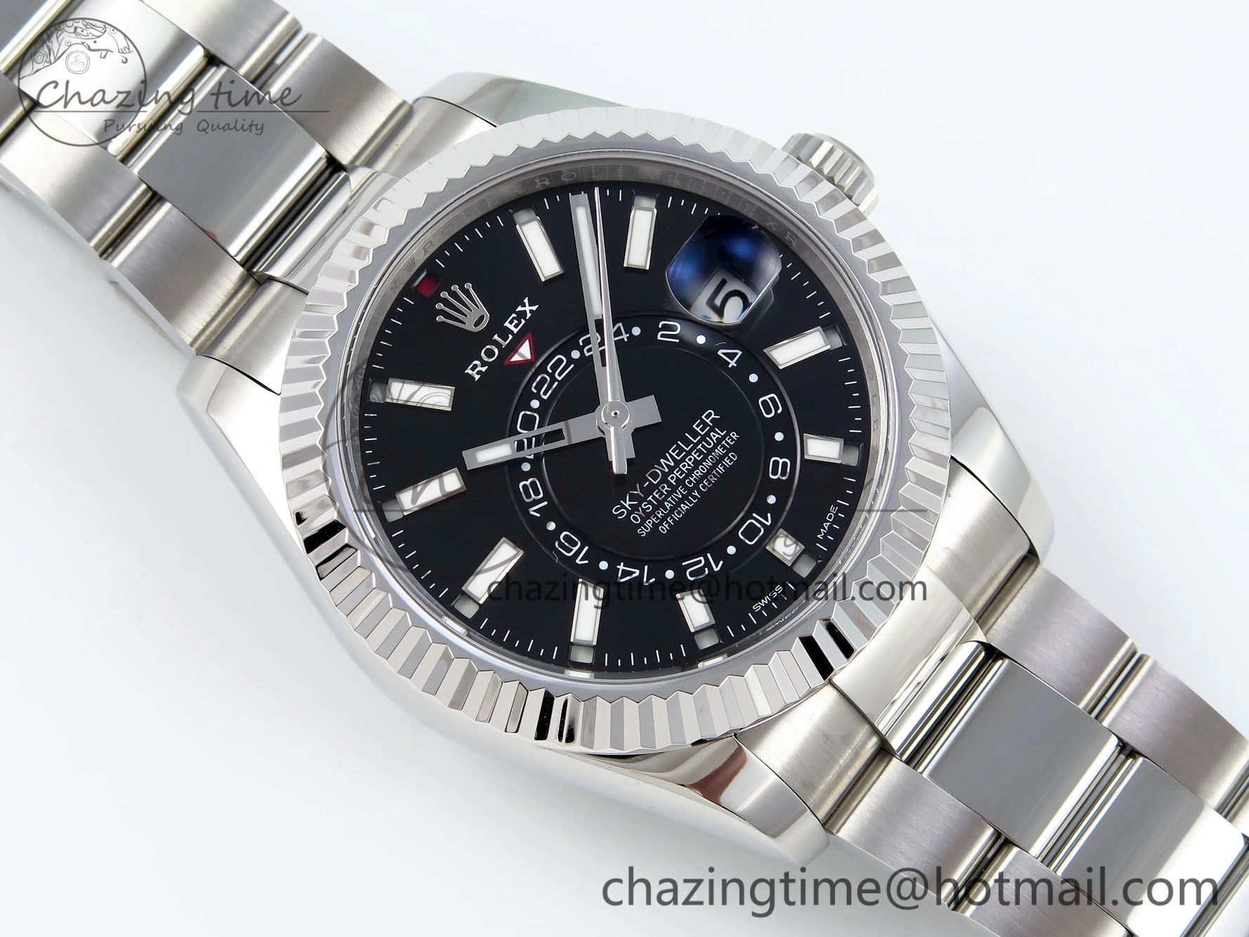 SportInspired Sky-Dweller 326934 904L SS ZF 1:1 Best Edition Black Dial on SS Bracelet A 1705