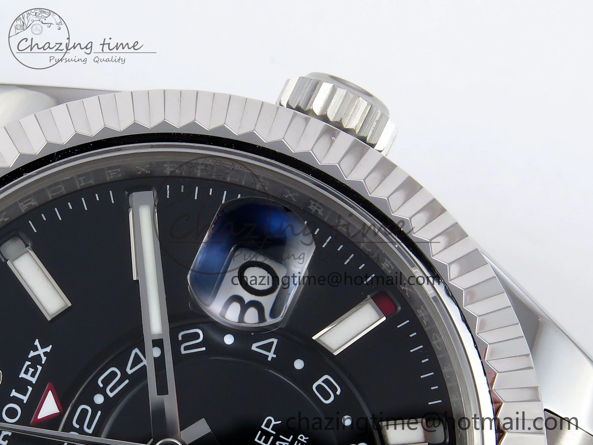 WrinkleFree Sky-Dweller 326934 904L SS ZF 1:1 Best Edition Black Dial on SS Jubilee Bracelet A 1482