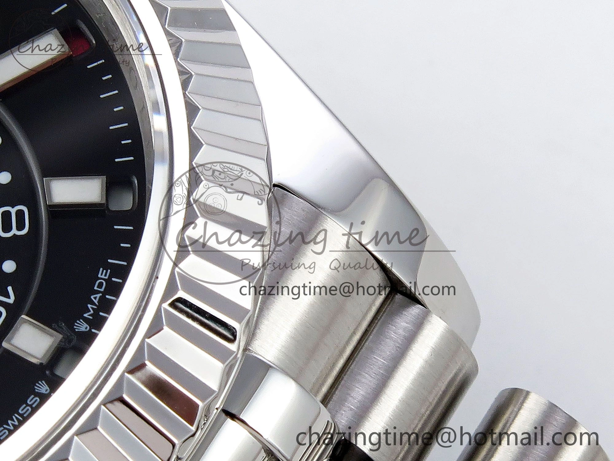 WrinkleFree Sky-Dweller 326934 904L SS ZF 1:1 Best Edition Black Dial on SS Jubilee Bracelet A 1482