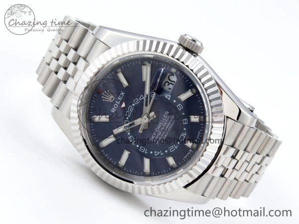 Modern Sky-Dweller 326934 904L SS ZF 1:1 Best Edition Blue Dial on SS Jubilee Bracelet A 1488