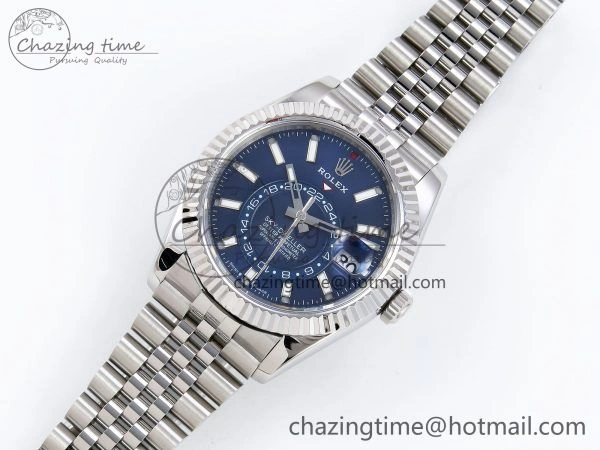 Modern Sky-Dweller 326934 904L SS ZF 1:1 Best Edition Blue Dial on SS Jubilee Bracelet A 1488