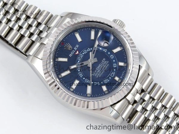 Modern Sky-Dweller 326934 904L SS ZF 1:1 Best Edition Blue Dial on SS Jubilee Bracelet A 1488