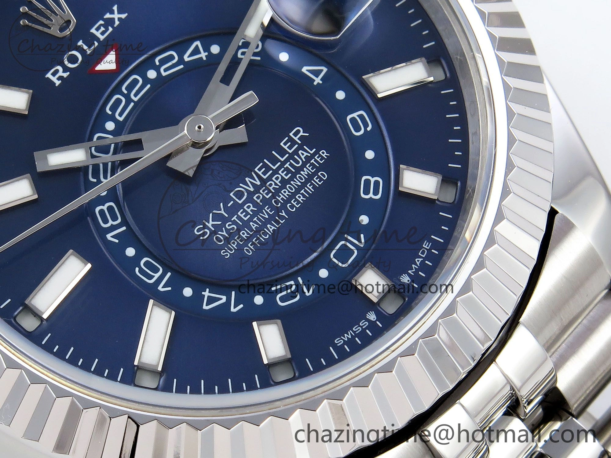 Modern Sky-Dweller 326934 904L SS ZF 1:1 Best Edition Blue Dial on SS Jubilee Bracelet A 1488
