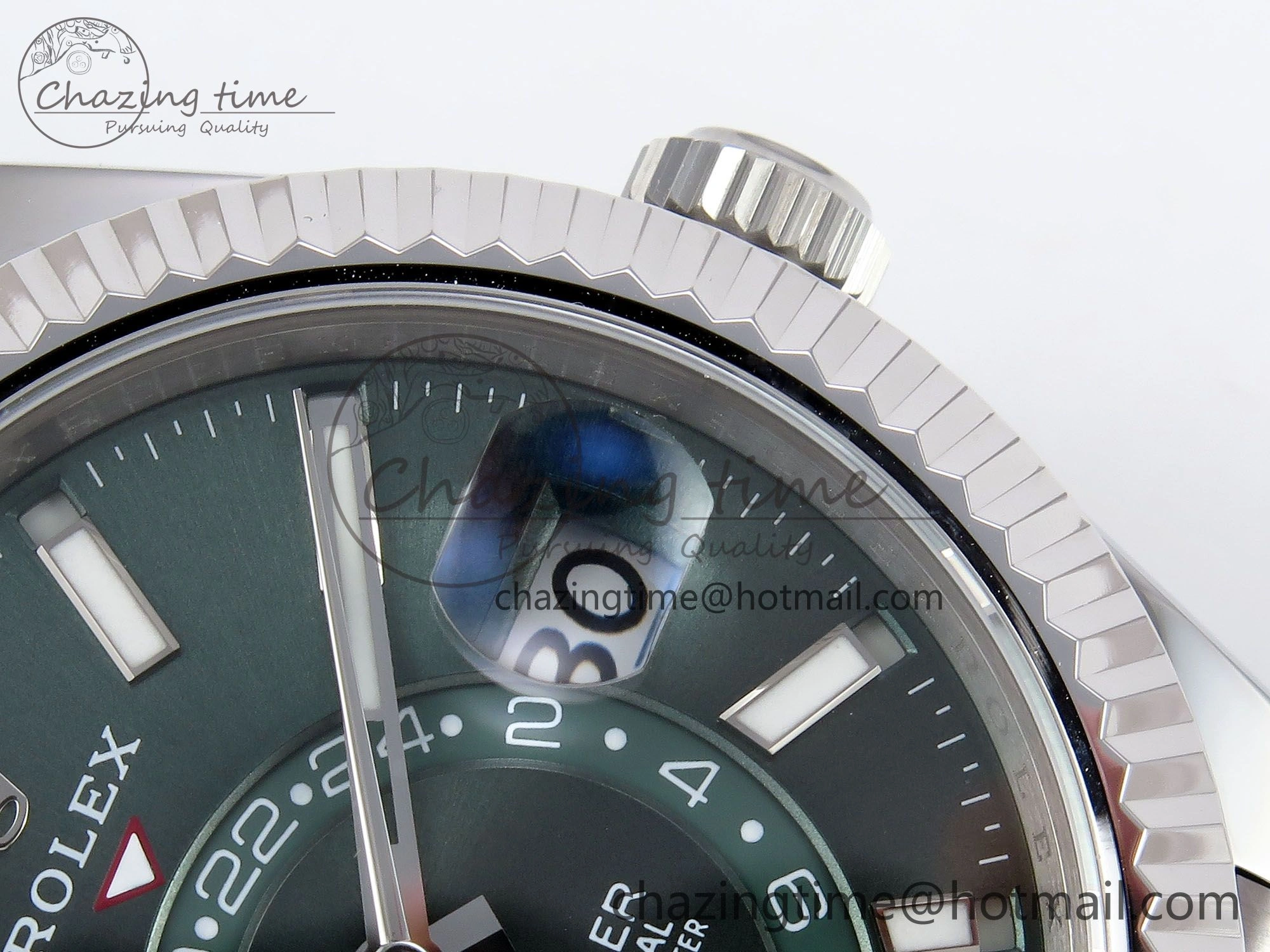 Unisex Sky-Dweller 326934 904L SS ZF 1:1 Best Edition Green Dial on SS Jubilee Bracelet A 1486