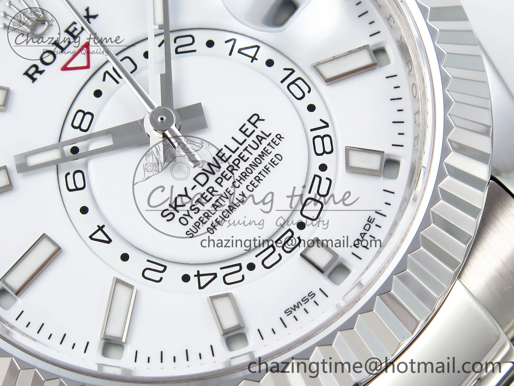 WrinkleFree Sky-Dweller 326934 904L SS ZF 1:1 Best Edition White Dial on SS Bracelet A 1697
