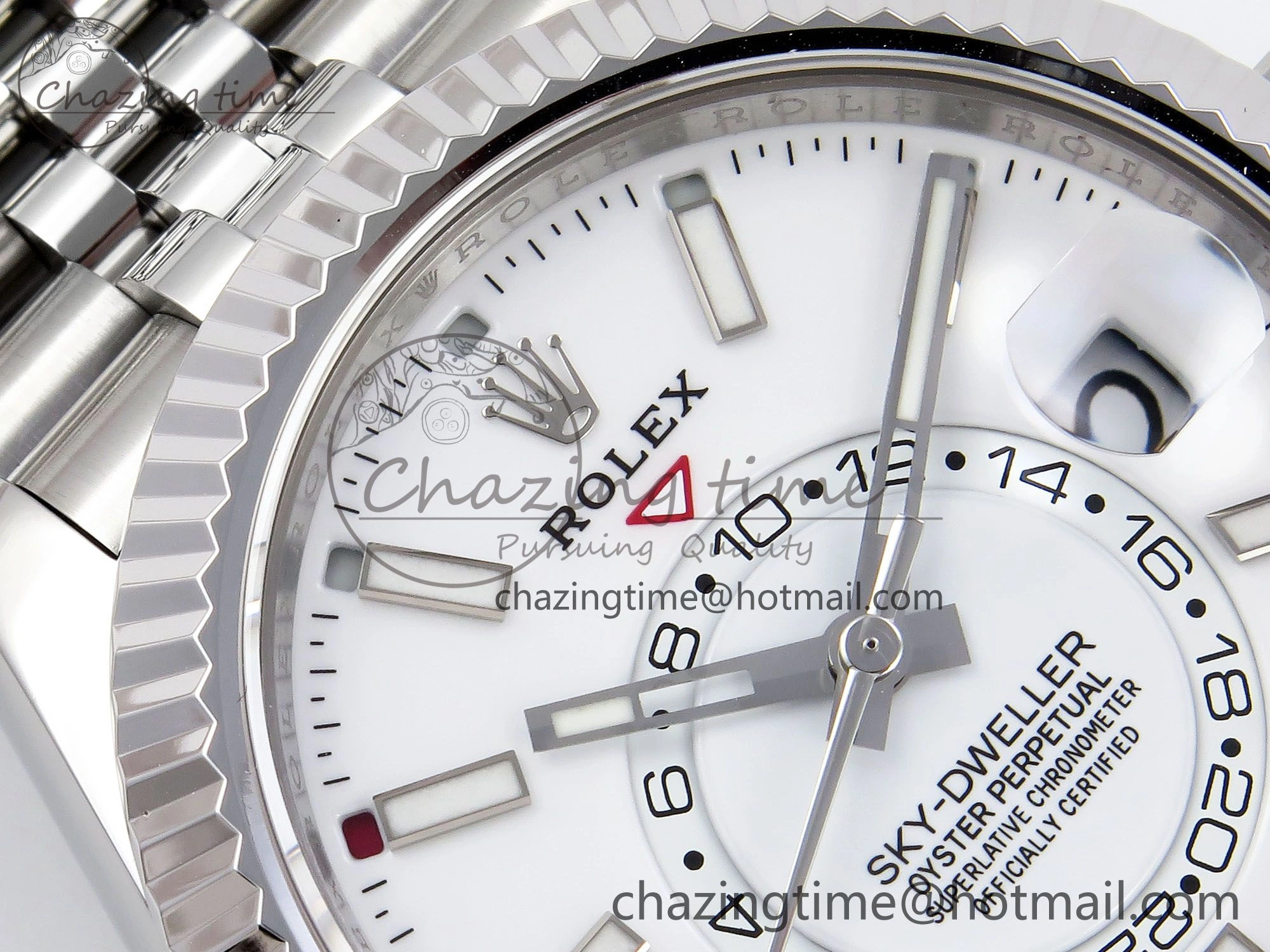 Trendy Sky-Dweller 326934 904L SS ZF 1:1 Best Edition White Dial on SS Jubilee Bracelet A 1485