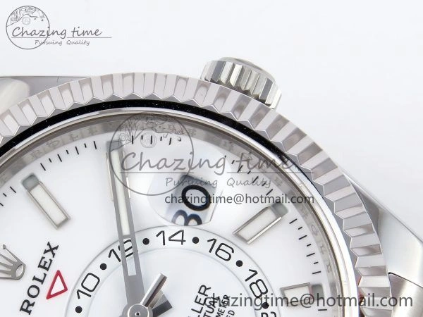 Trendy Sky-Dweller 326934 904L SS ZF 1:1 Best Edition White Dial on SS Jubilee Bracelet A 1485