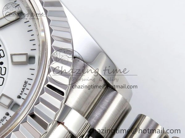 Trendy Sky-Dweller 326934 904L SS ZF 1:1 Best Edition White Dial on SS Jubilee Bracelet A 1485