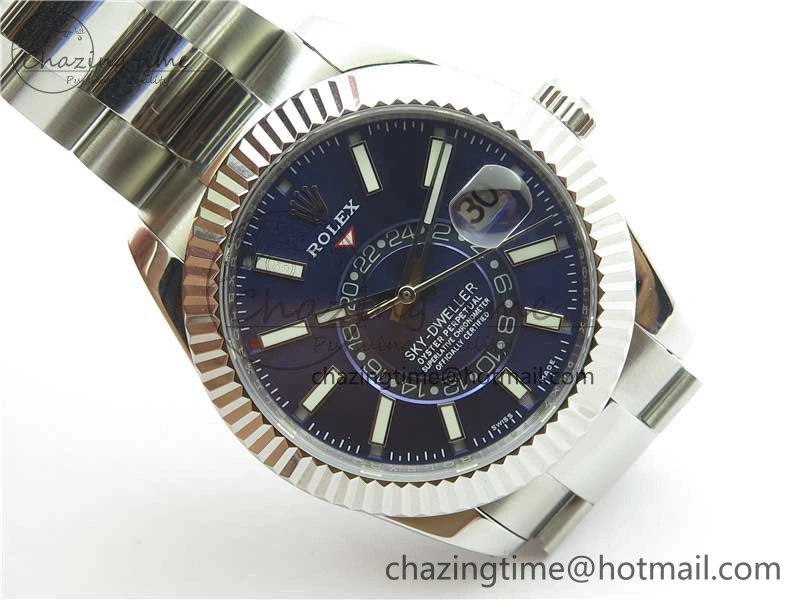 Functional Sky-Dweller 326934 SS AIF Blue Dial on SS Bracelet A23J to 2787