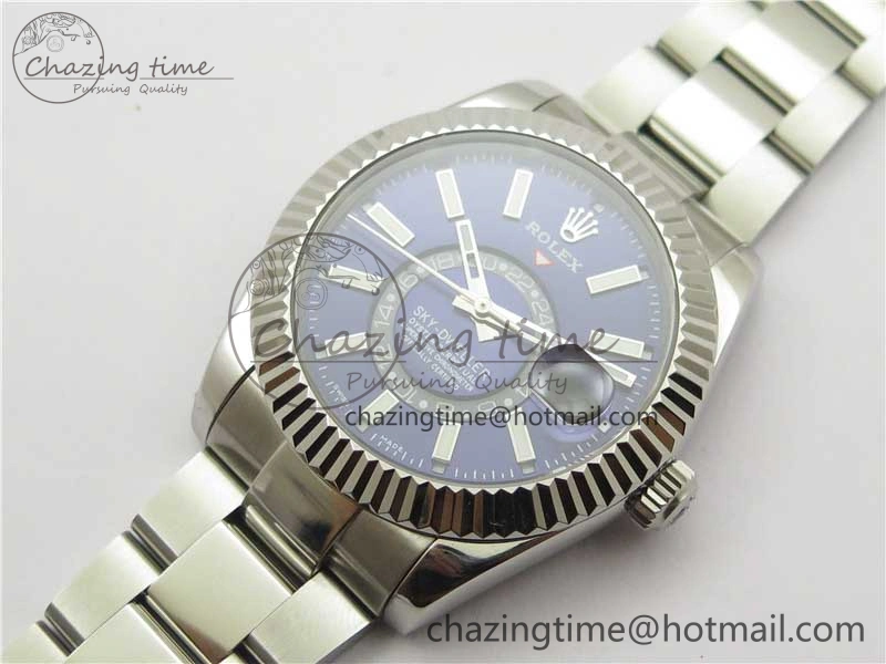 Functional Sky-Dweller 326934 SS AIF Blue Dial on SS Bracelet A23J to 2787