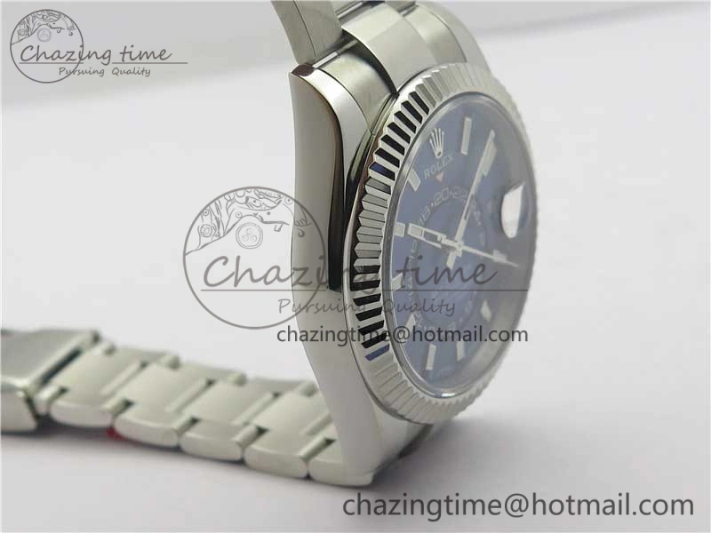 Sky-Dweller 326934 SS Noob 1:1 Best Edition Blue Dial on SS Bracelet Asian 23J to StreetReady 3004