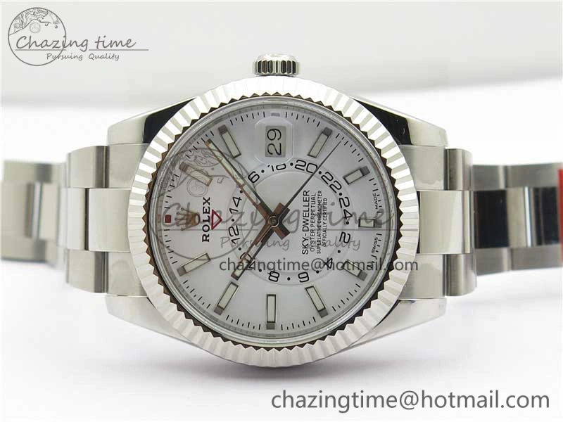Sky-Dweller 326934 SS Noob 1:1 Best Edition White Dial on SS Bracelet Asian 23J to Sporty 2880